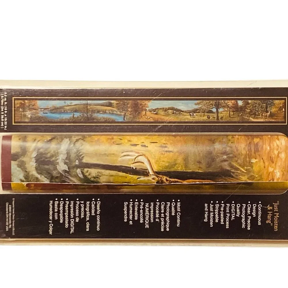 10' Sunworthy Border Visions LANDSCAPE Panoramic Mural HILLS Wallpaper Border